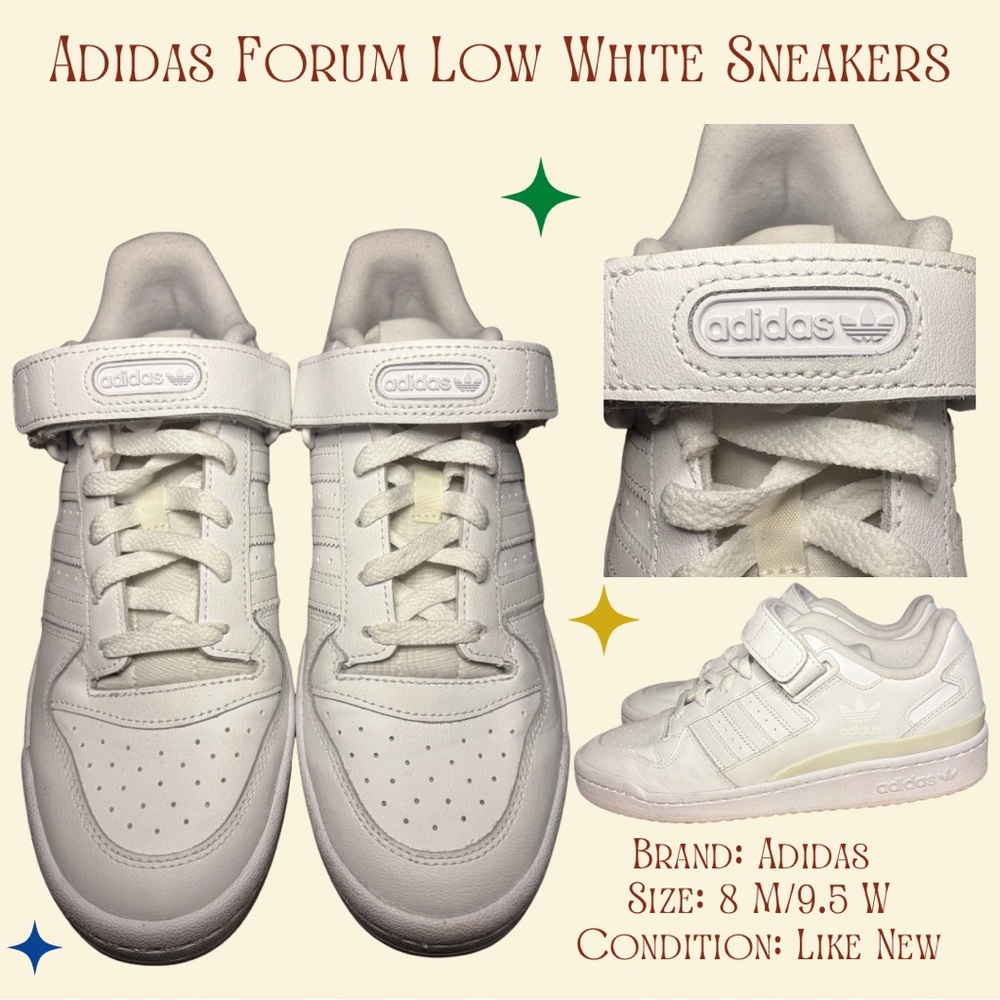 Adidas Forum Low White Sneakers
